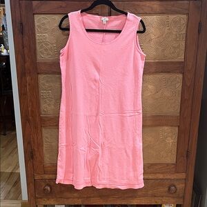 J. Jill Coral Sleeveless Midi Dress